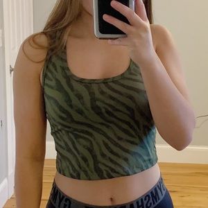 Green Zebra Workout Tank
